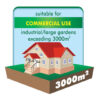 Commercial Use Infographic 3000 meter squared